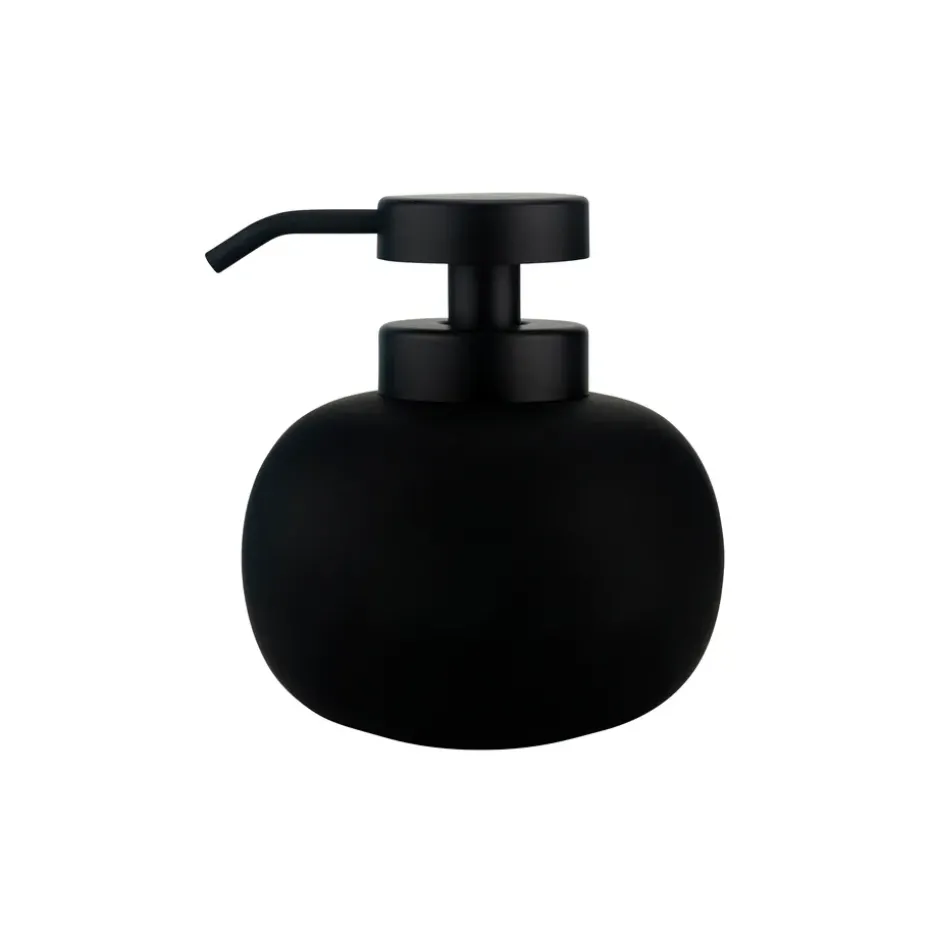 Lotus soap dispenser low, Black
