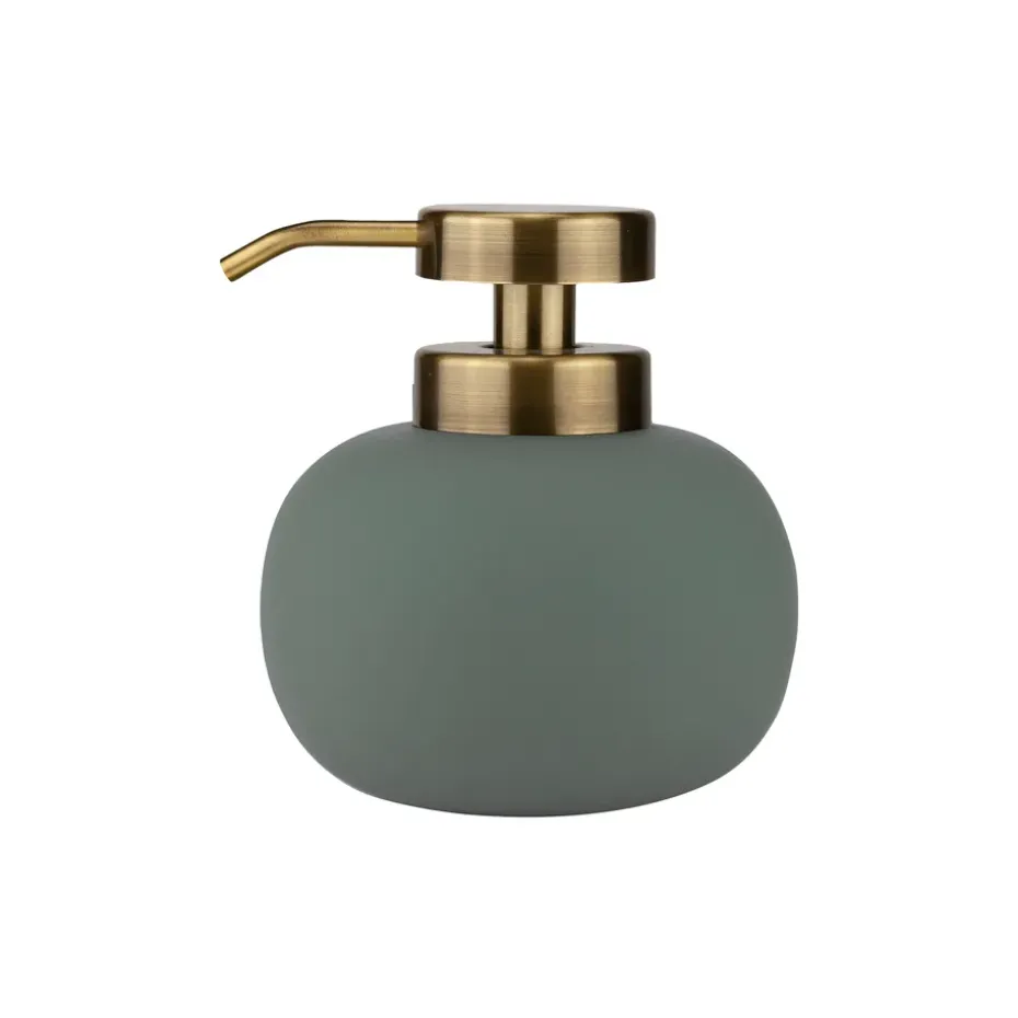 Lotus soap dispenser low, Frost green