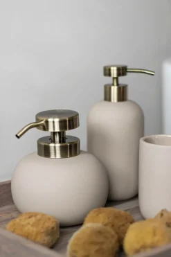 Lotus soap dispenser, Sand (off-white)