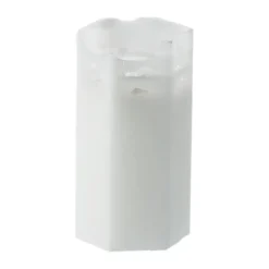 Luminous Spider web block candle, Ø6x10 cm