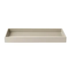 Lux lacquered decorative tray 38x19x3.5 cm, Latte