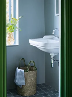 Lykke basket 3 pieces, Natural-green