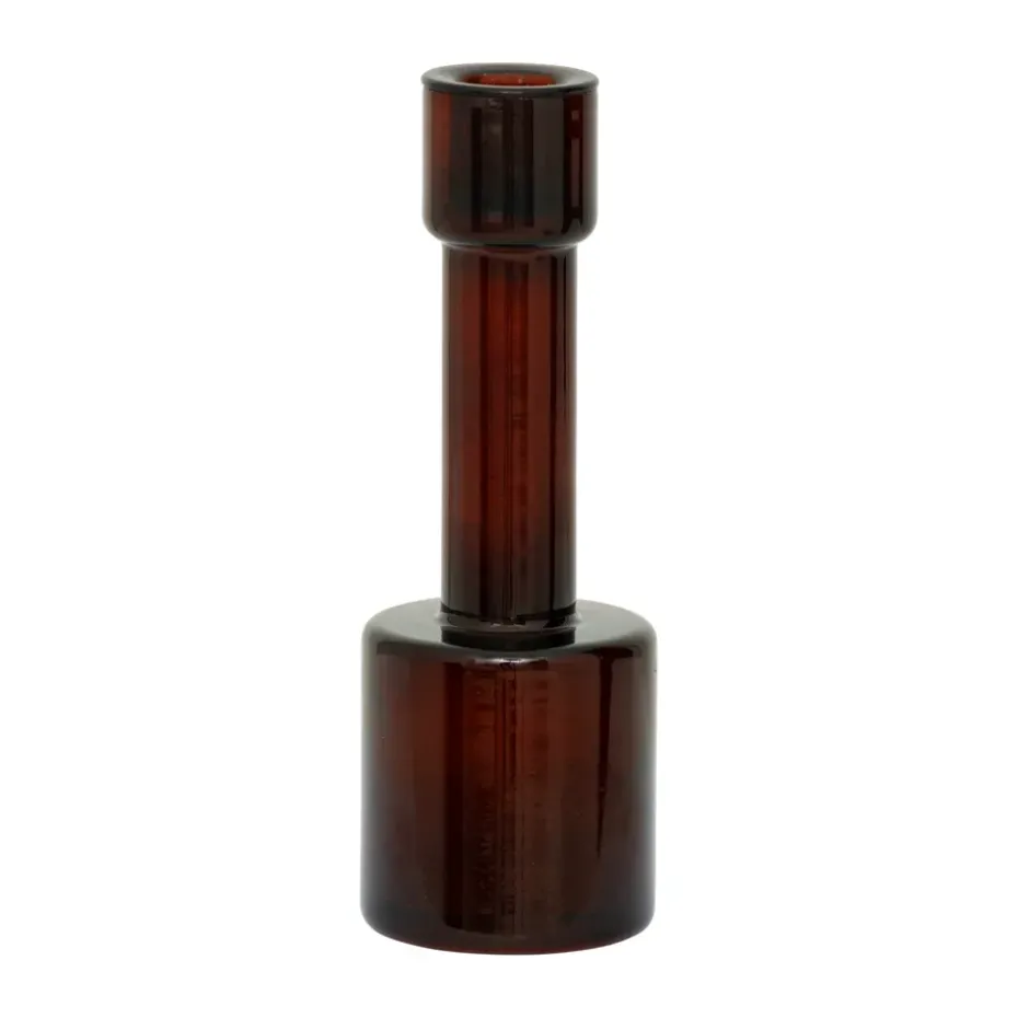 Lyla B candle holder 19 cm, Brown