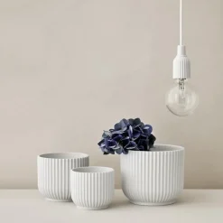 Lyngby flower pot white, Ø11,5 cm
