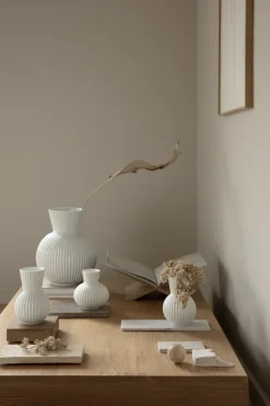 Lyngby Tura vase white, 18 cm