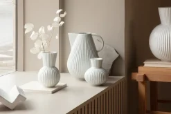 Lyngby Tura vase white, 18 cm