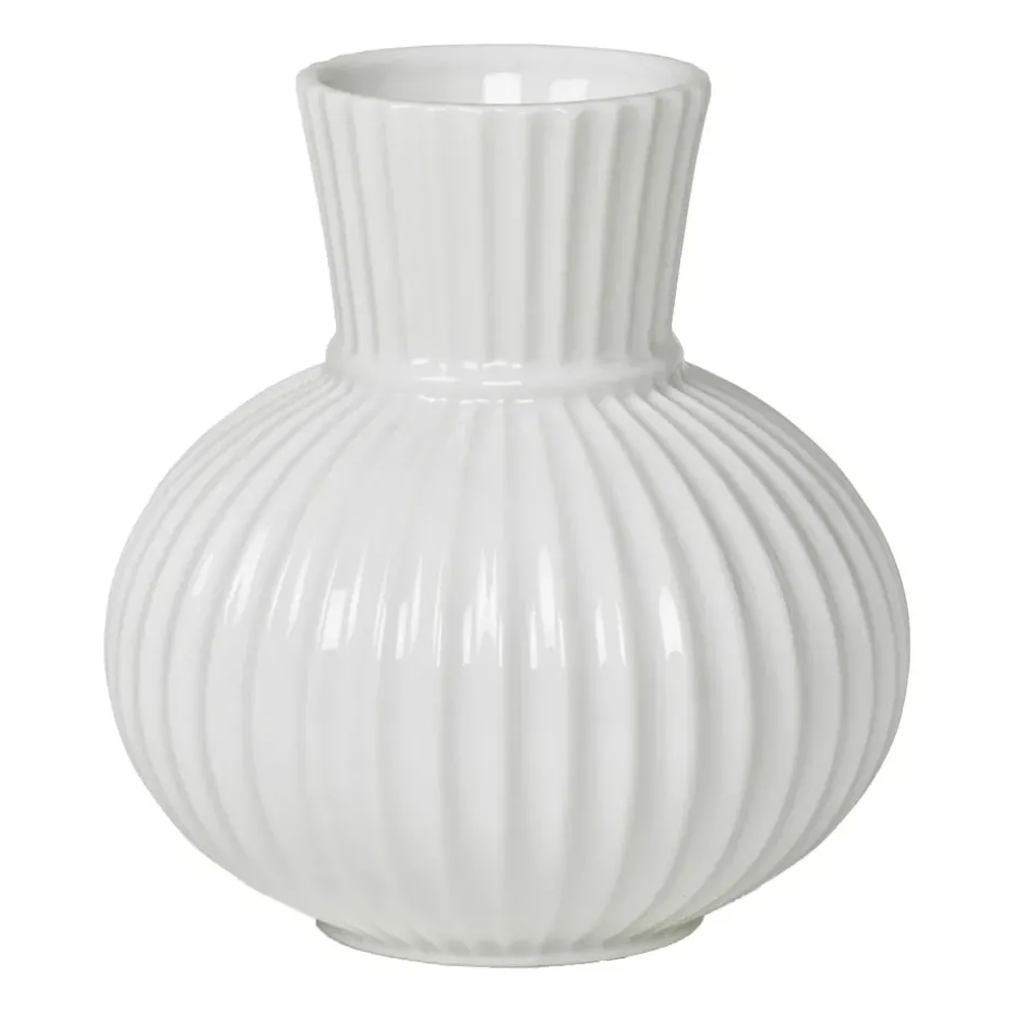 Lyngby Tura vase white, 14.5 cm
