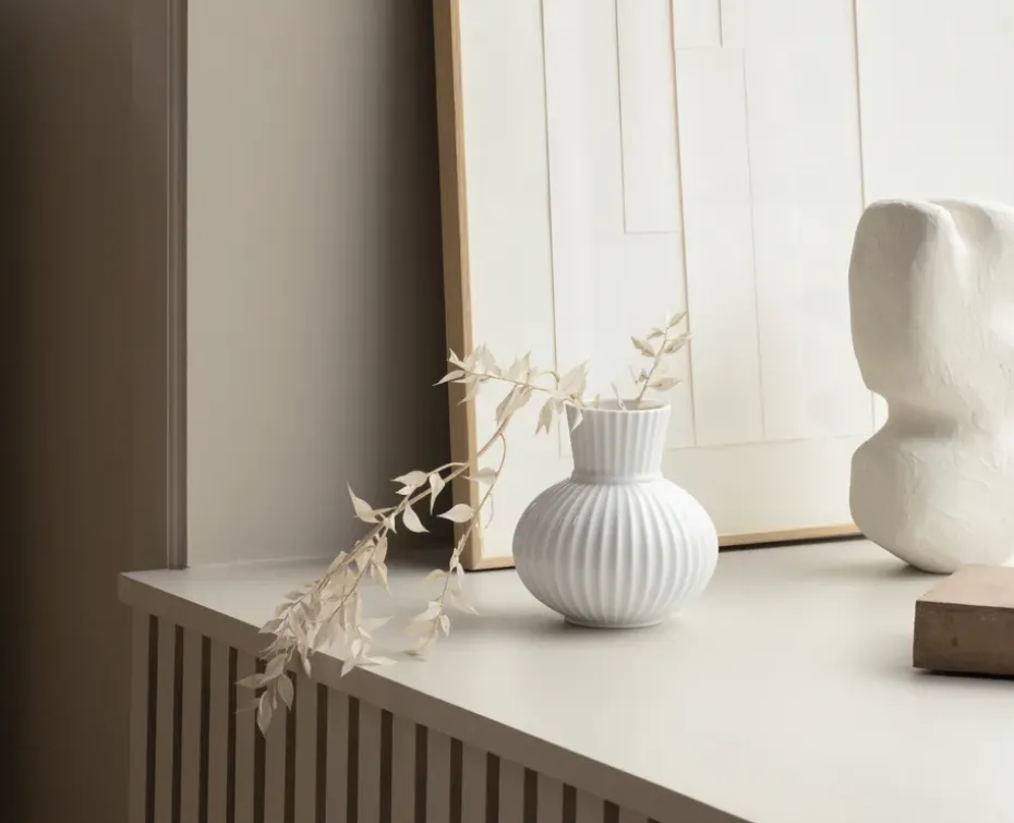 Lyngby Tura vase white, 14.5 cm