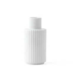 Lyngby vase candle holder white, 11 cm