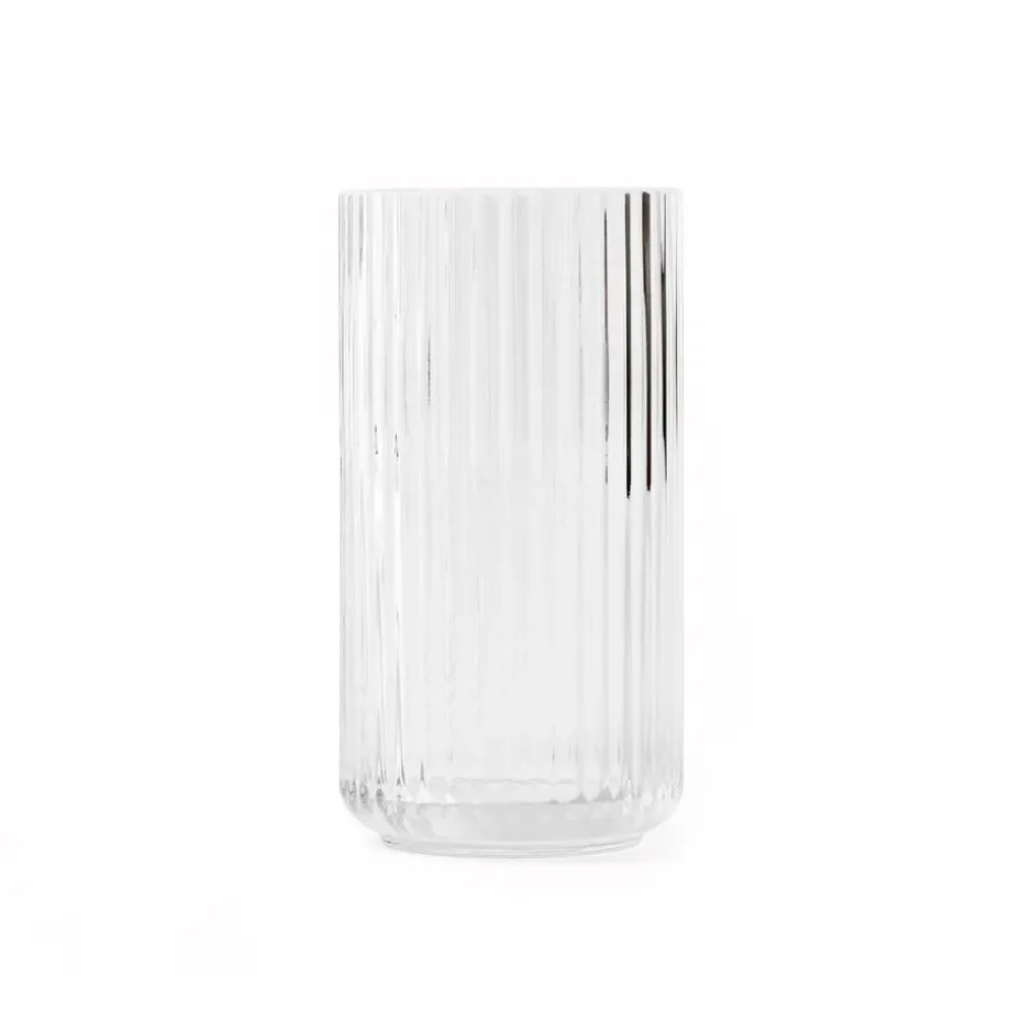 Lyngby vase glass clear, 20 cm