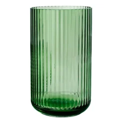 Lyngby vase glass Copenhagen green, 31 cm