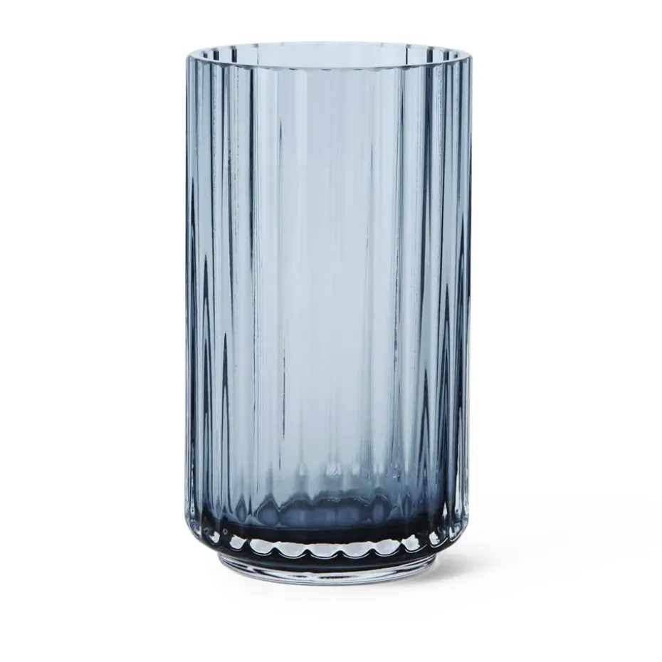 Lyngby vase glass midngiht blue, 12.5 cm