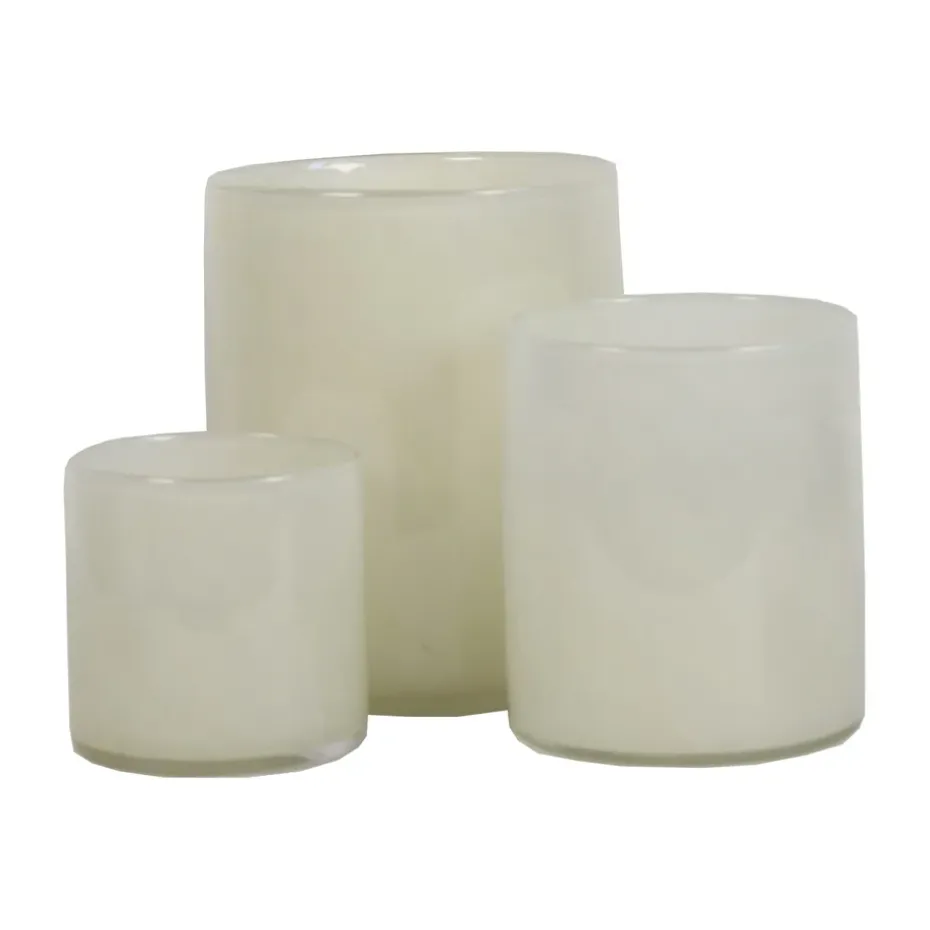 Lyric lantern S, linen (white)