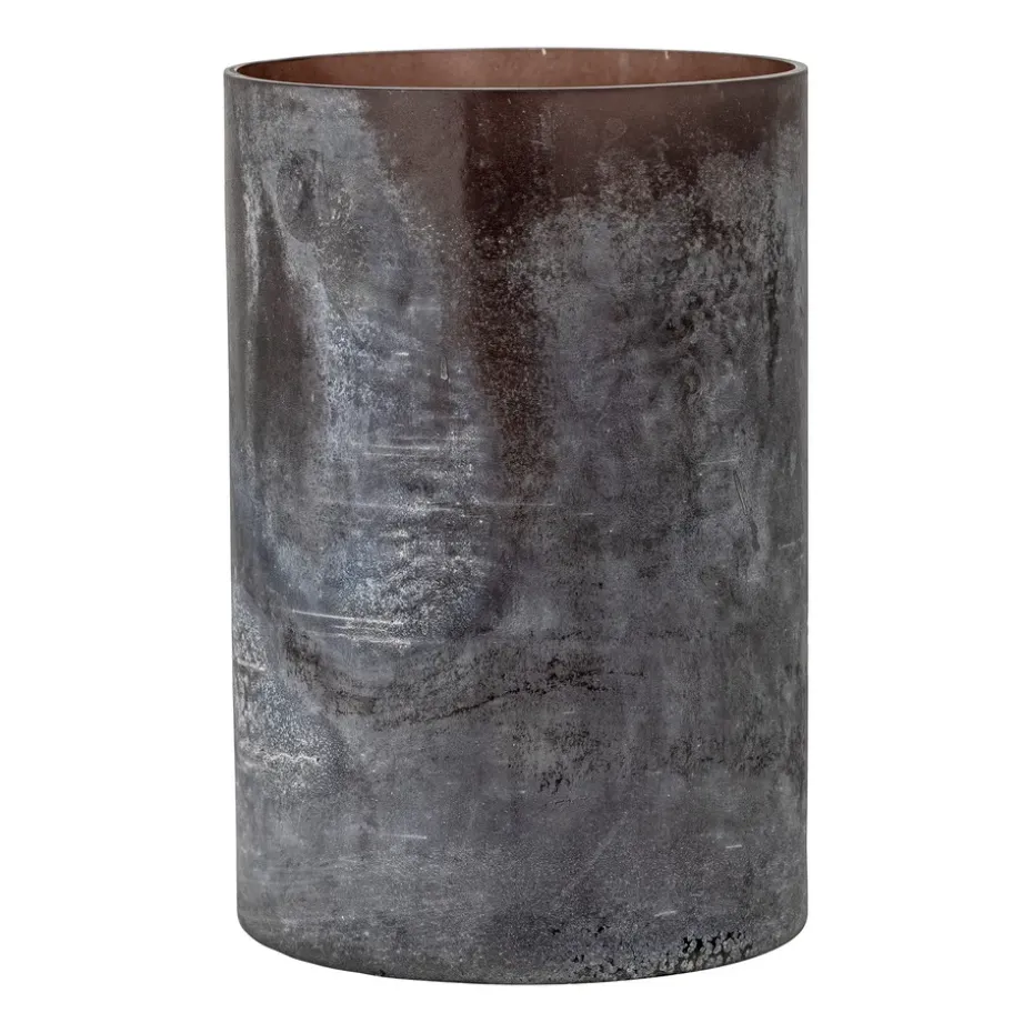 Macha lantern/vase Ø15 cm, Purple-brown