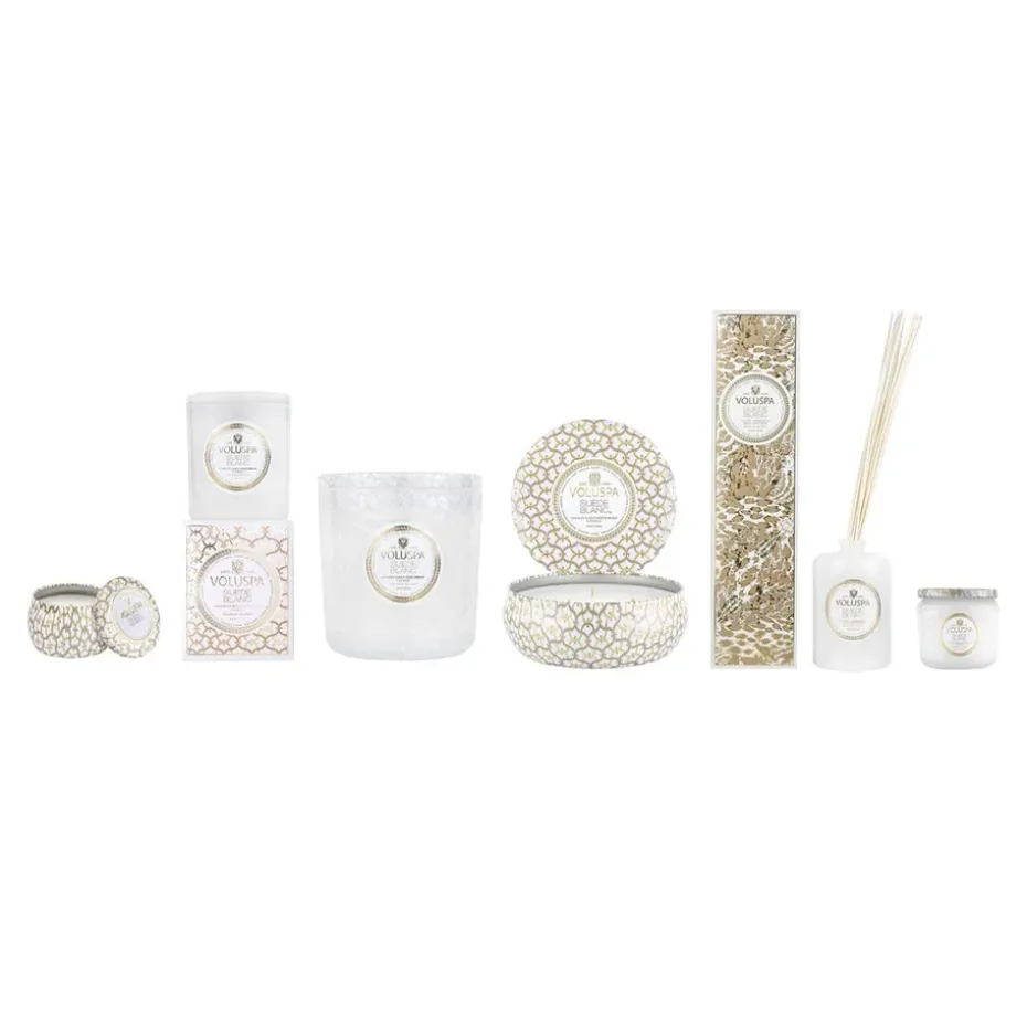 Maison Blanc 3-wick Tin scented 40 hours, Suede Blanc