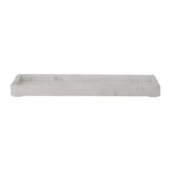 Majsa decorative tray 18x38 cm, White marble