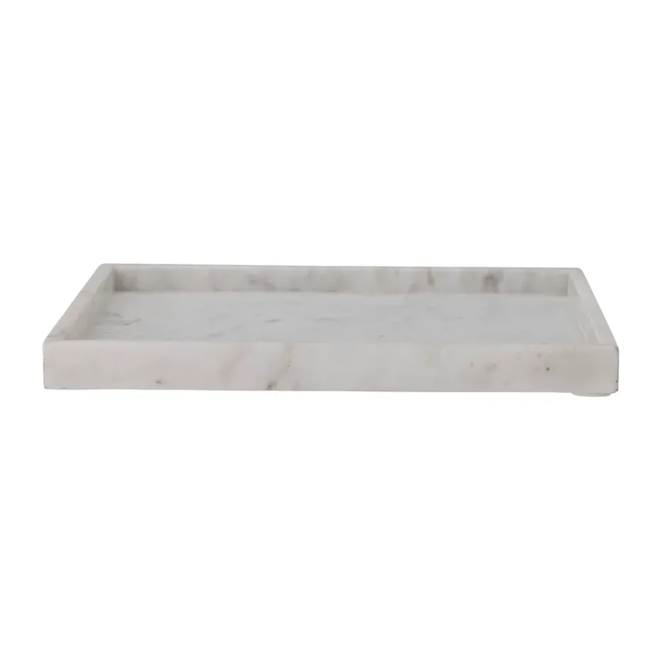 Majsa decorative tray 35x35 cm, White marble