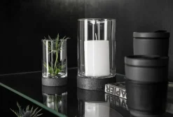 Manufacture Rock Home Hurricane lantern L, Black