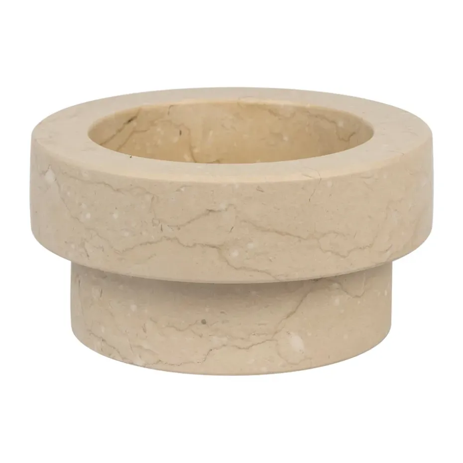 Marble candle holder for block candle 5 cm, Sand
