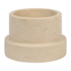 Marble candle holder for block candle 6.5 cm, Sand