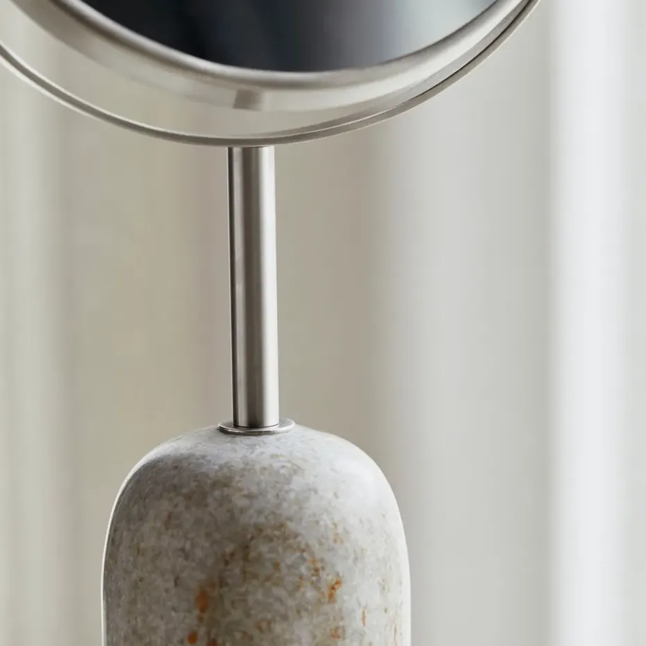 Marble double-sided mirror, Beige