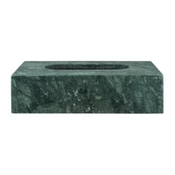 Marble tissue box 14x25.5 cm, Dark forest