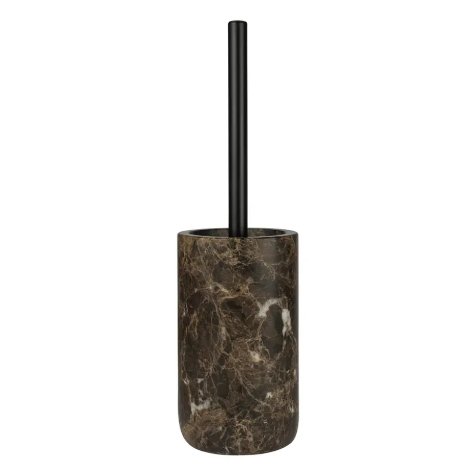 Marble toilet brush 36 cm, Brown