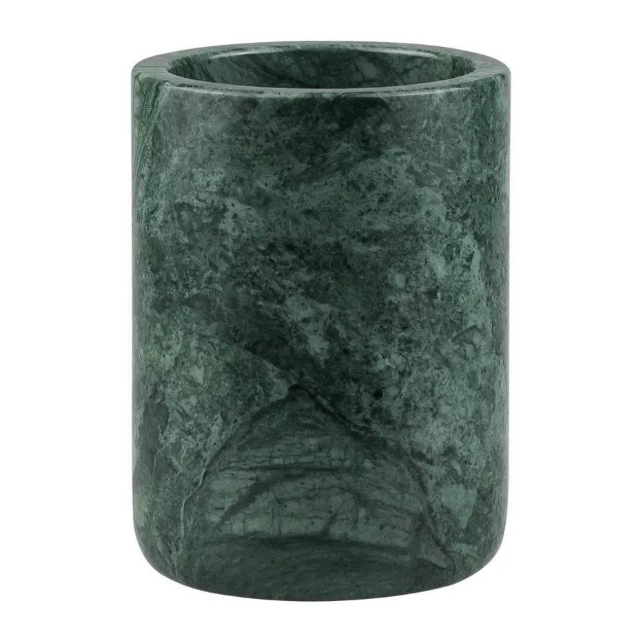 Marble toothbrush holder 10 cm, Dark forest
