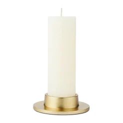 Maro candle holder for pillar candles, Brass finish, 4 cm