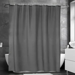 Match shower curtain, graphite
