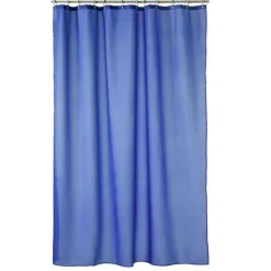 Match shower curtain, sky blue