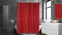 Match Shower curtain 200x240 cm, extra high (red)
