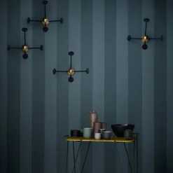 Matégot coatrack, black-brass