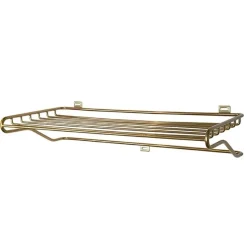 Maze shoe shelf, brass