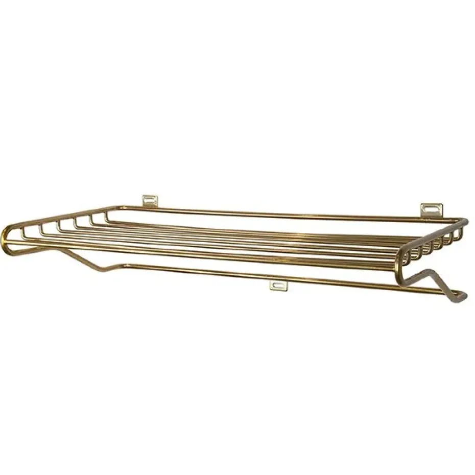 Maze shoe shelf, brass