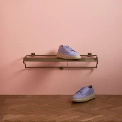 Maze shoe shelf, brass