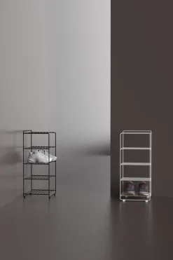 Maze Shoescraper shoe shelf, Black