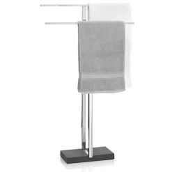 Menoto towel stand, polished steel