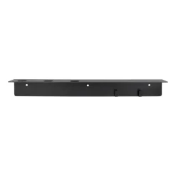 Meraki shelf with bottle hanger and hook, Brushed black finish