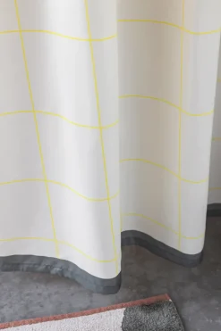 Mesh shower curtain 150x200 cm, Yellow