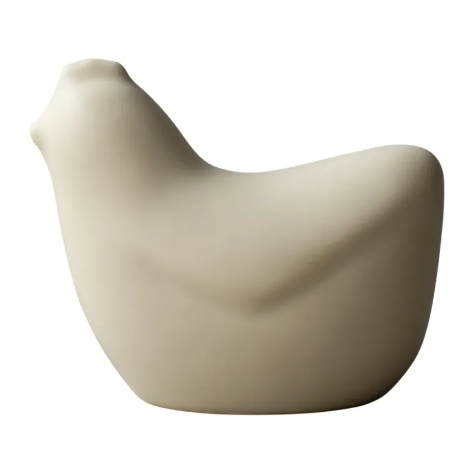 Mini hens 8 cm, Cream