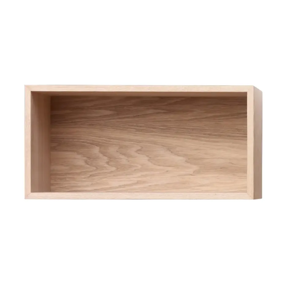 Mini stacked 2.0 storage system, small, oak