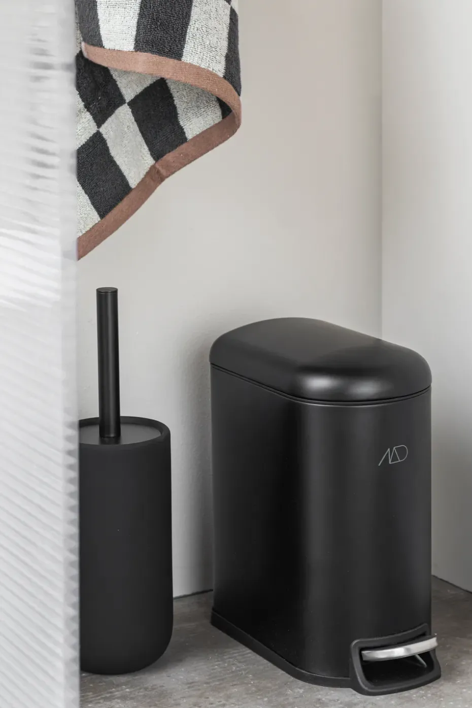 Mini-Walther pedal bin 5 L, Black