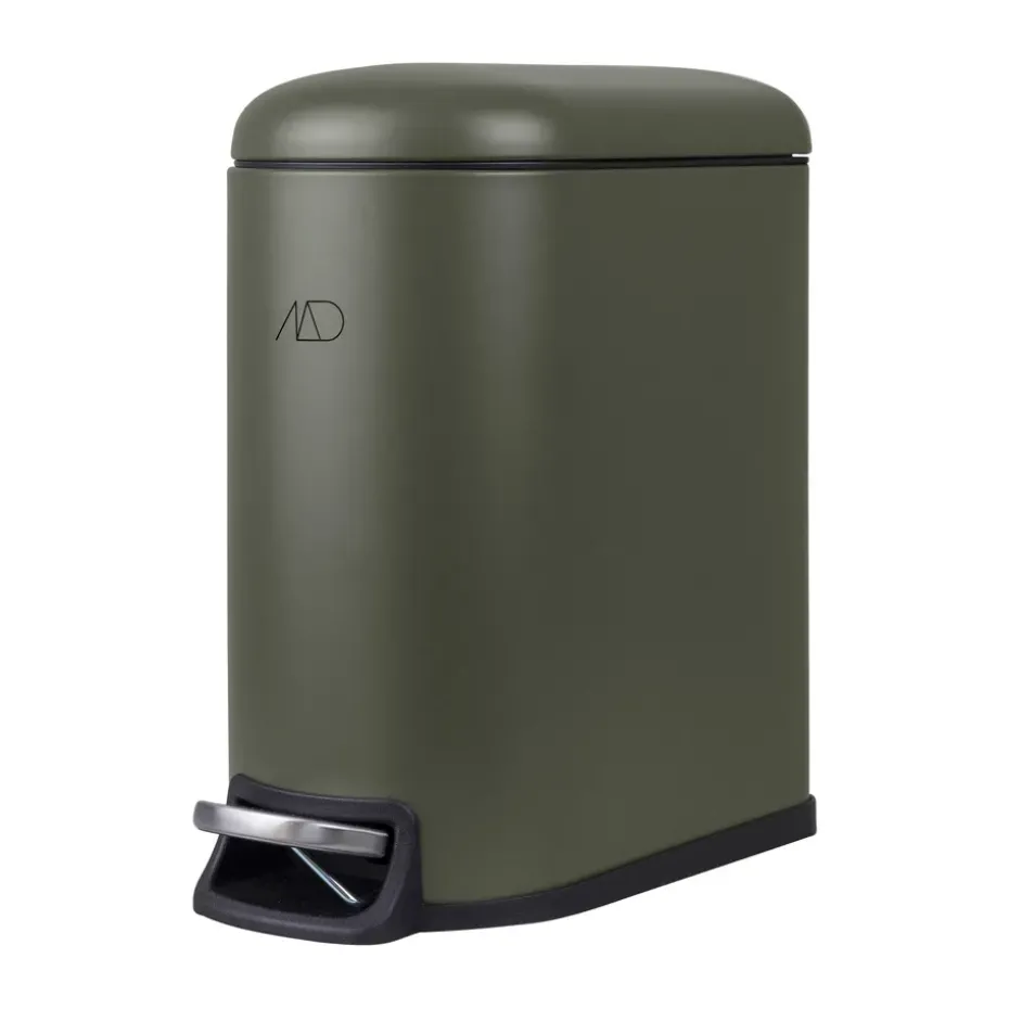Mini-Walther pedal bin 5 L, Dark olive