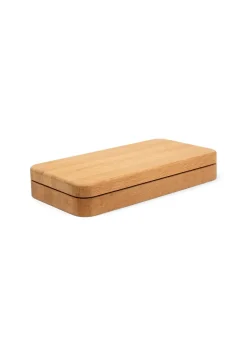 Mirror with jewellery box 32 cm, Oak