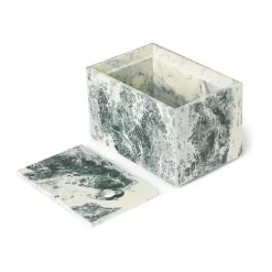 Mist storage box 10x15 cm, Emerald-off white