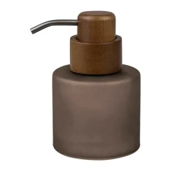 Modest Soap Dispenser Low, Walnut
