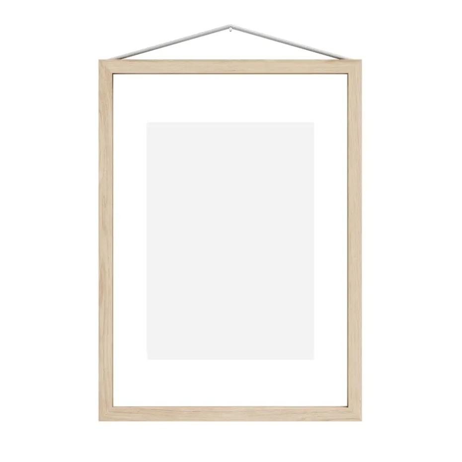 Moebe ash frame A4 23.2x31.7 cm, Transparent. Wood. Black