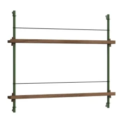 Moebe magazine rack, Smoked oak-green