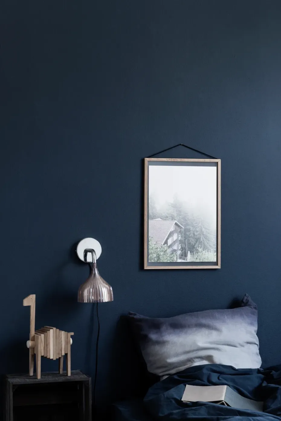 Moebe oak frame 40x50 cm, Transparent. Wood. Black